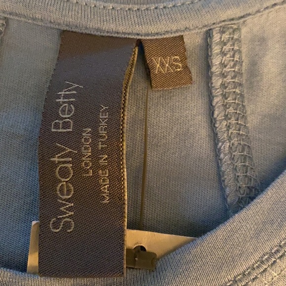 Sweaty Betty Easy Peazy Tank Coast Blue Size XXS - Picture 6 of 8